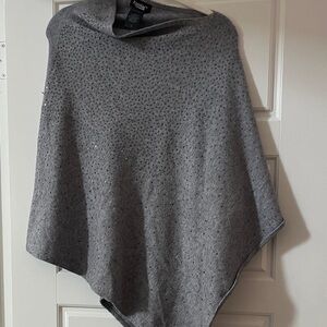 Bebe grey Knit Poncho.